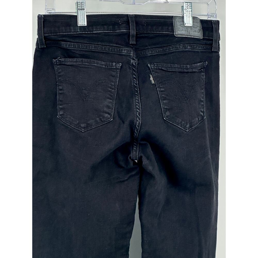 Levi’s Women’s 30 Curvy Bootcut Jeans Black Mid Rise Stretch Flare Denim Classic - Picture 5 of 11